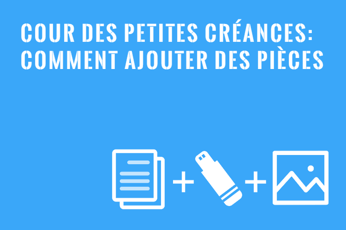 Comment Ajouter des Nouvelles Pièces aux Petites Créances?