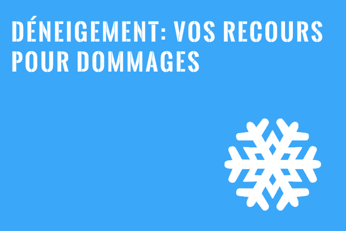 Dommages Causés par un Déneigeur : Vos Recours