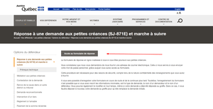 Comment remplir le formulaire de réponse ou contestation aux petites créances?